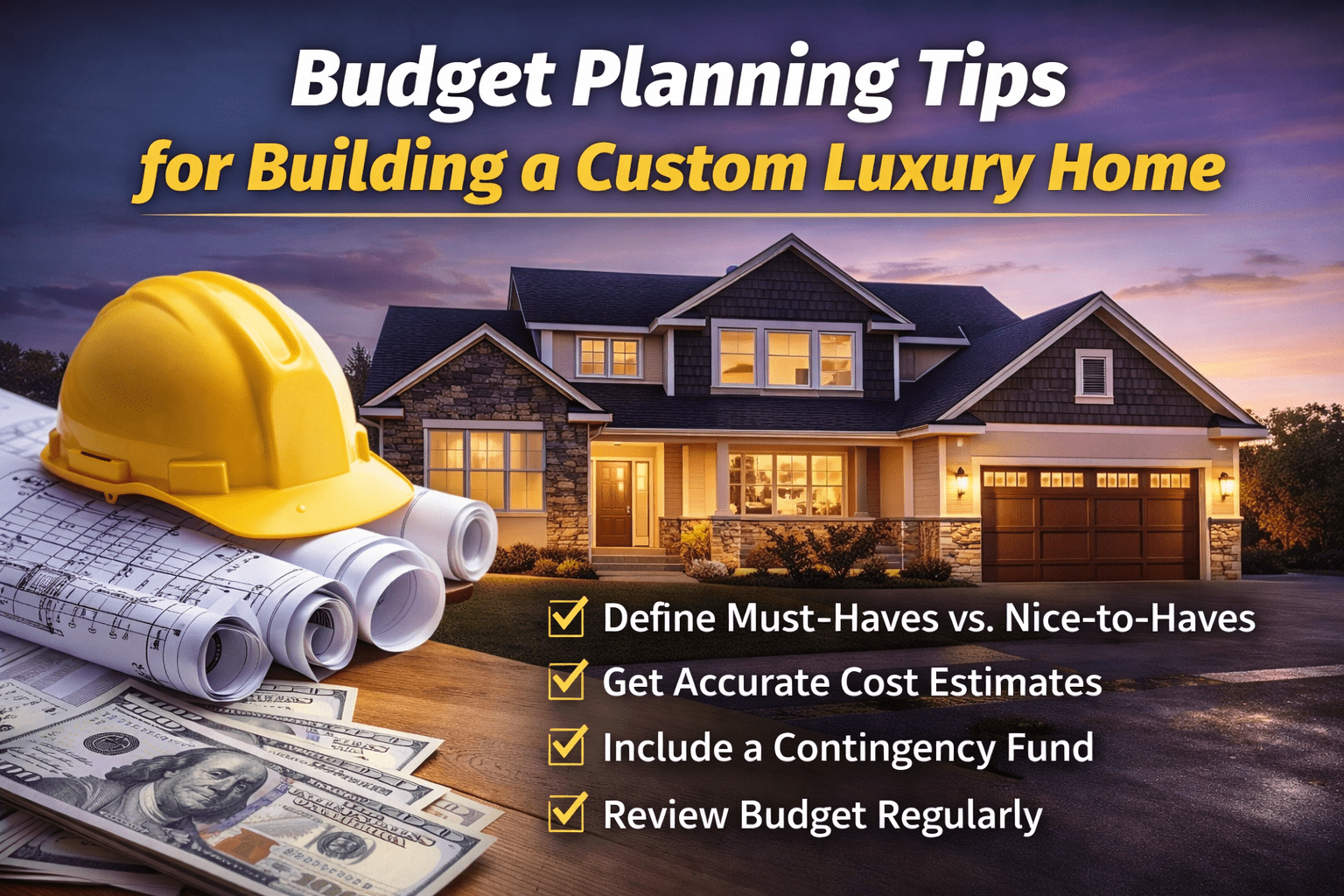 Building a Custom Luxury Home building a custom or luxury home